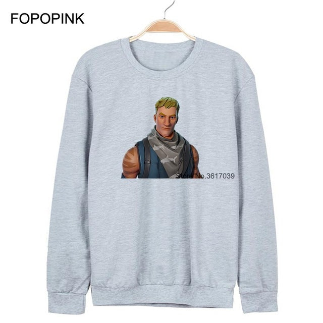 Sweatshirts Men Fortnite Printed Oversized