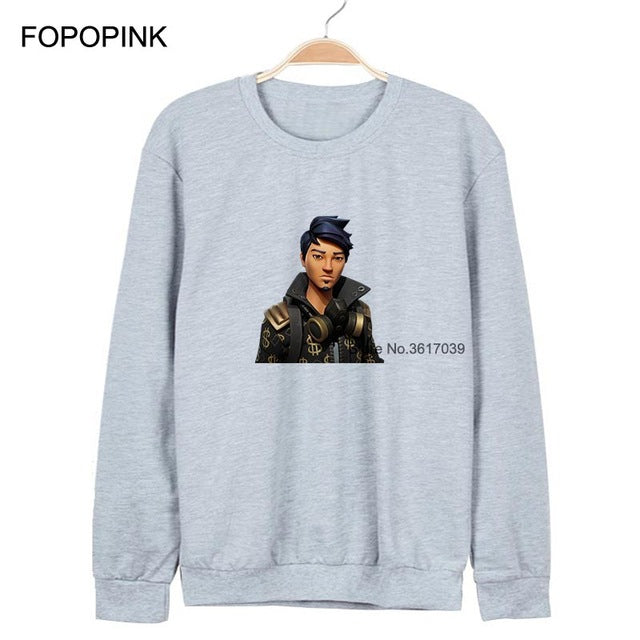 Sweatshirts Men Fortnite Printed Oversized