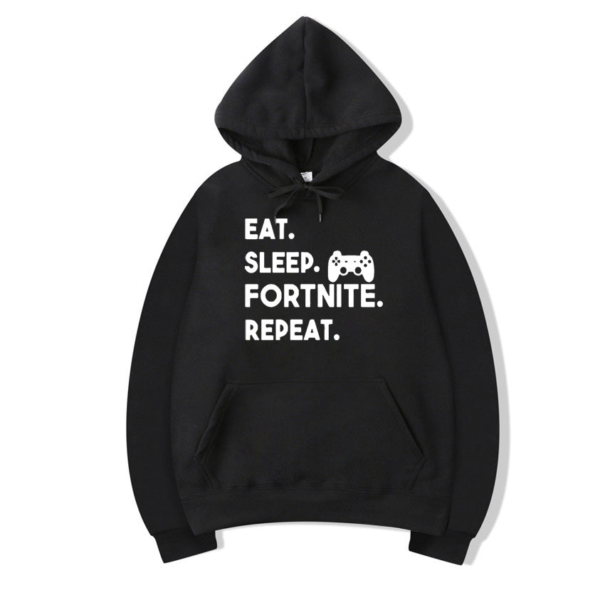 Eat Sleep Fortnite Repeat Hoodies Men
