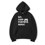 Eat Sleep Fortnite Repeat Hoodies Men