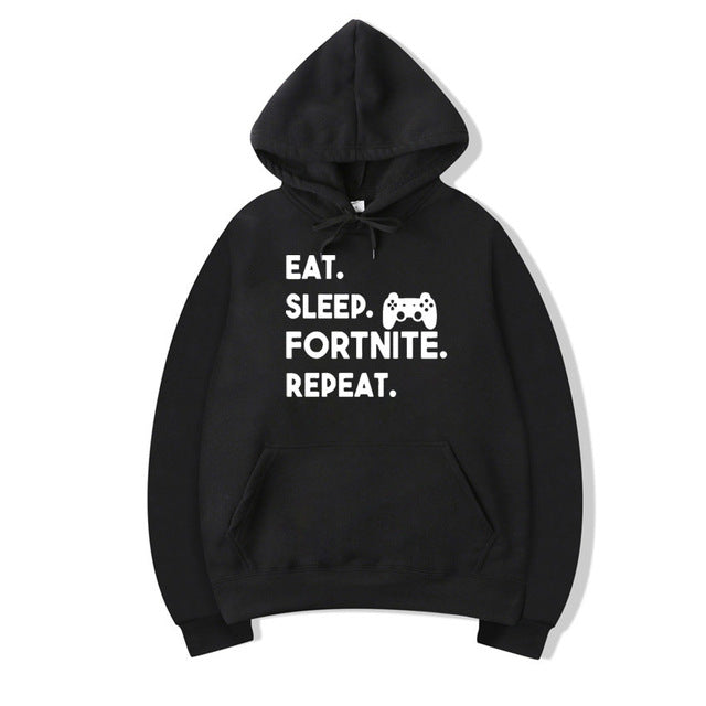 Eat Sleep Fortnite Repeat Hoodies Men