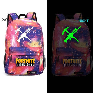Fortnite Battle Royale school bag noctilucous backpack