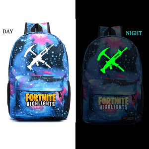 Fortnite Battle Royale school bag noctilucous backpack
