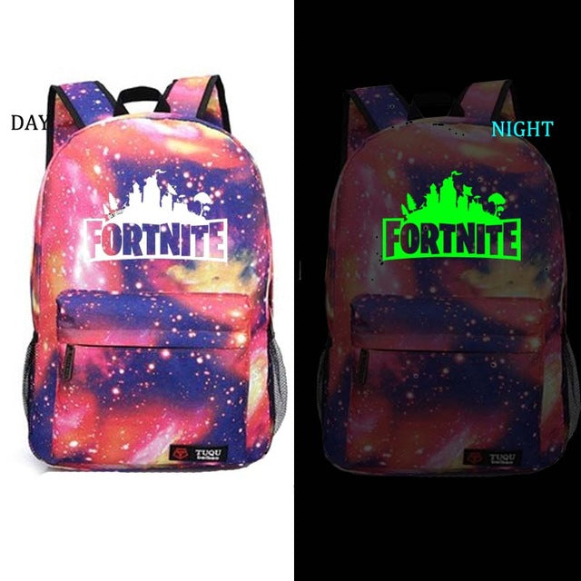 Fortnite Battle Royale school bag noctilucous backpack
