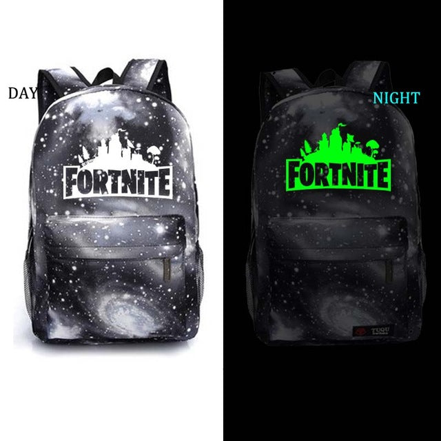 Fortnite Battle Royale school bag noctilucous backpack
