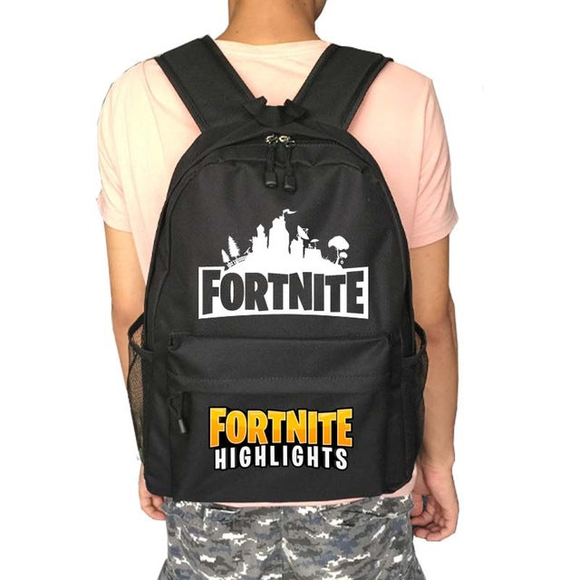Fortnite Battle Royale school bag noctilucous backpack