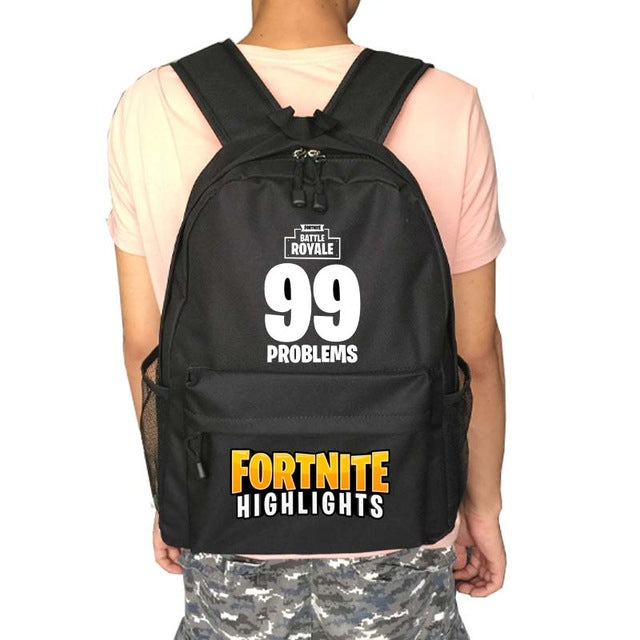 Fortnite Battle Royale school bag noctilucous backpack