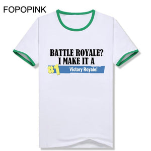 Short Sleeve T-Shirt Men Fortnite Battle Royale I Make It A Victory T Shirt