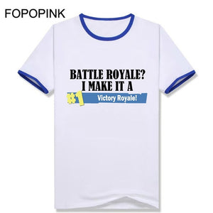Short Sleeve T-Shirt Men Fortnite Battle Royale I Make It A Victory T Shirt