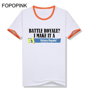 Short Sleeve T-Shirt Men Fortnite Battle Royale I Make It A Victory T Shirt